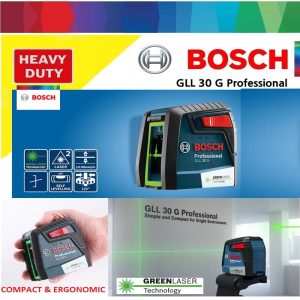 Máy cân mực laser tia xanh Bosch GLL 30 G Professional cho hiệu quả cao trong công việc