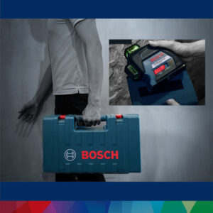 Máy cân mực Bosch GLL 3-80 XG tiện lợi với hộp nhựa chắc chắn
