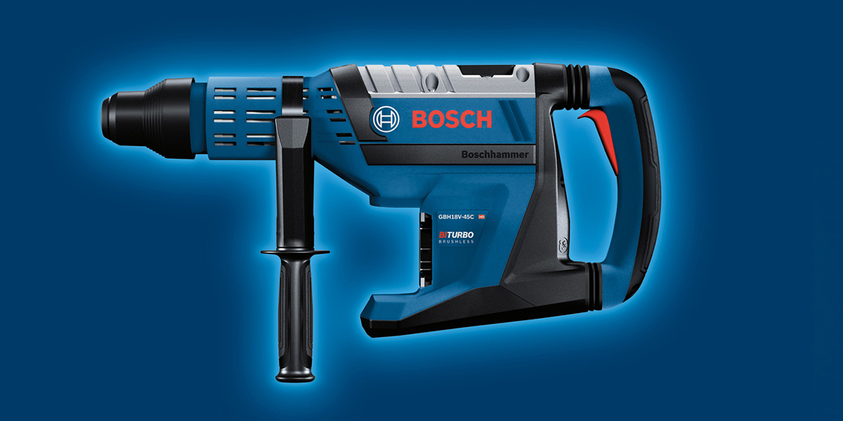 Máy khoan búa dùng pin Bosch GBH 18V-45 C sở hữu nhiều công nghệ hiện đại