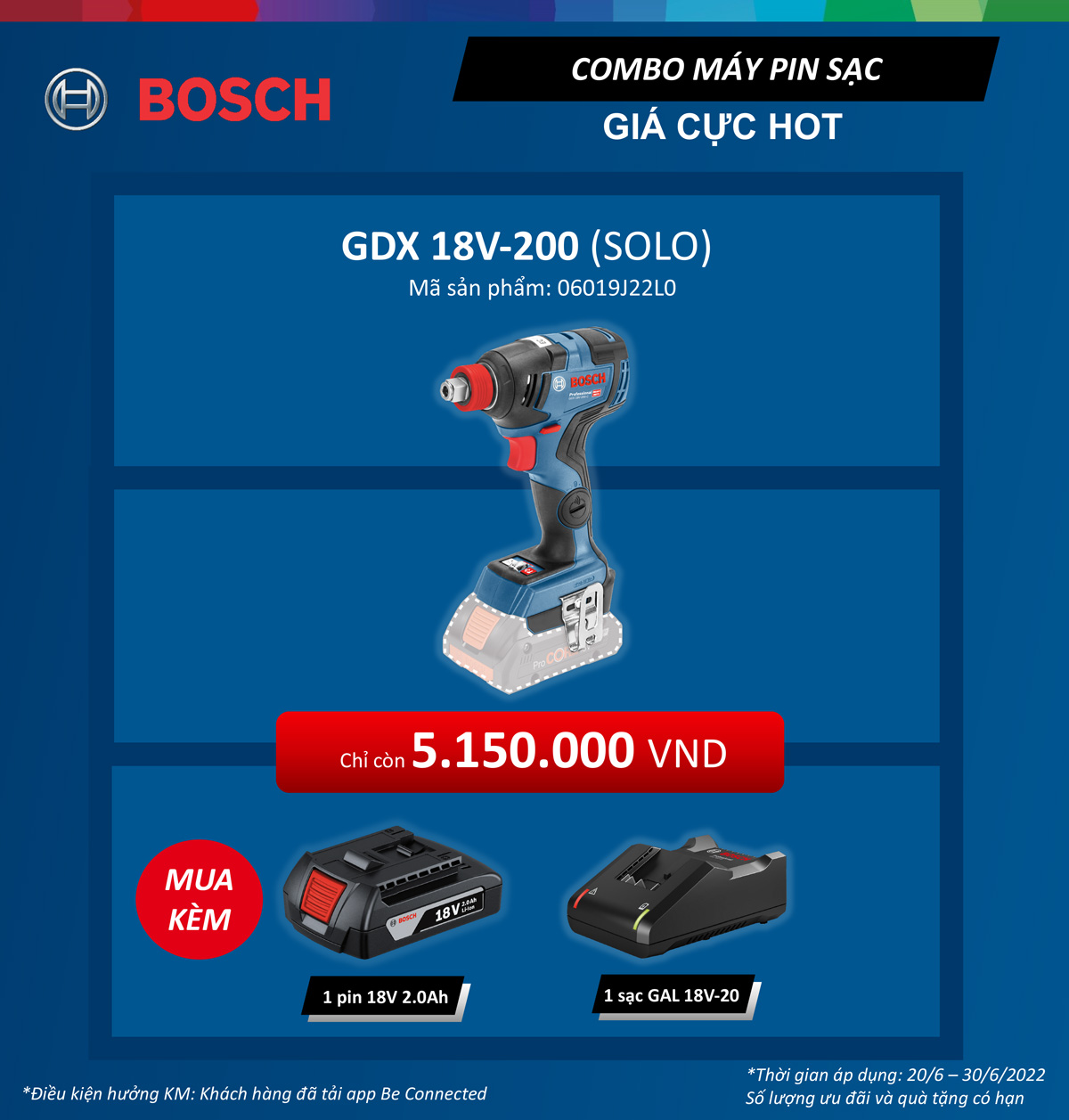 Mức giá ưu đãi khi mua máy vặn vít GDX 18V-200 của Bosch 