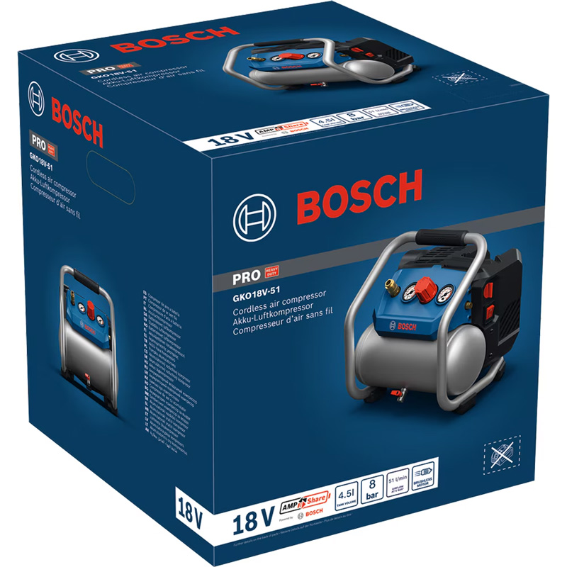 Máy nén khí Bosch GKO 18V-51 hộp giấy