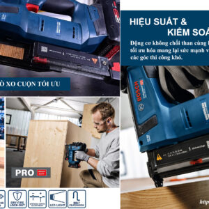 Bosch GNH 18V-35 cung cấp hiệu suất ổn định trong mọi nhu cầu ứng dụng