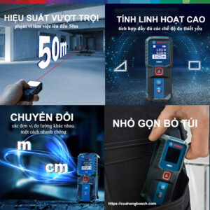 Máy đo khoảng cách Bosch GLM 50-21 cho hiệu suất thực thi vượt trội